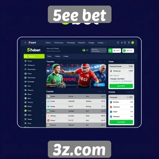 Interface e usabilidade do site 5ee bet